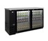 AG Equipment - Two Door Commercial Bar Display Fridges with Stainless Steel Counter 