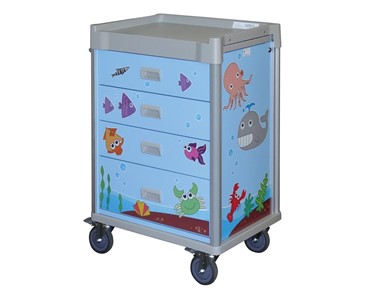 Select Patient Care - Paediatric Cart | Themed Decal Sets for Youth Hospital Carts