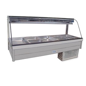 Double Row Curved Cold Bain Marie Food Display | R.CRX25RD