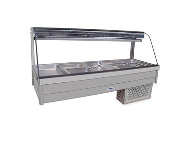 Roband - Double Row Curved Cold Bain Marie Food Display | R.CRX25RD