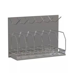 Storage Rack | 6 Bottle and 6 Bedpan Rack with Drip Tray