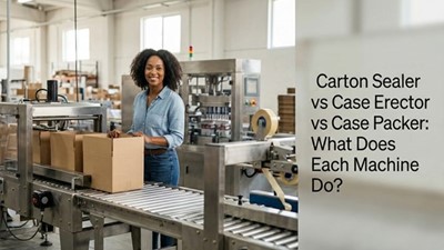 Carton Sealer vs Case Erector vs Case Packer: What Does Each Machine Do?