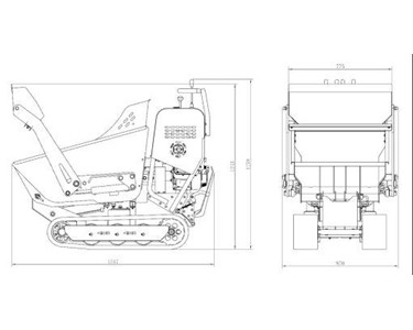 Mini Tracked Dumper 4.8KW | LY-F06