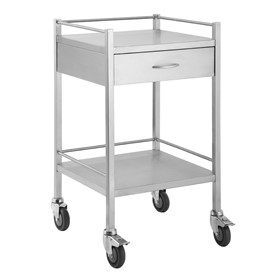 Instrument Trolley | Stainless One Drawer Trolley