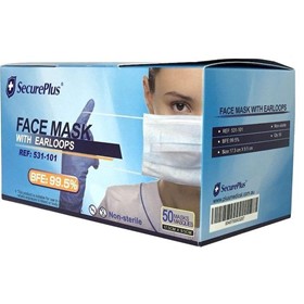 Face & Surgical Masks I SecurePlus Face Masks with Earloops