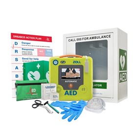AED 3 Defibrillator Indoor Cabinet Bundle