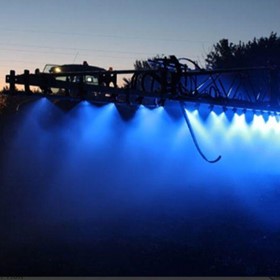 Agricultural Boom Spray Illumination LED Blue Light. Night Spray Work