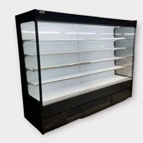 Open Display Fridge for Convenience Store & Supermarket - Black 2560mm