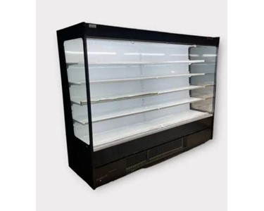 Open Display Fridge for Convenience Store & Supermarket - Black 2560mm