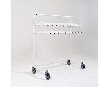 Mobile Apron Rack for 10 Tops & Skirts - Mobile Lead Apron Rack for 10 Tops & Skirt - SL-RACK-10VS