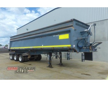 Used Side Tipper Trailer | 2018 Tri Axle Road Train Lead 