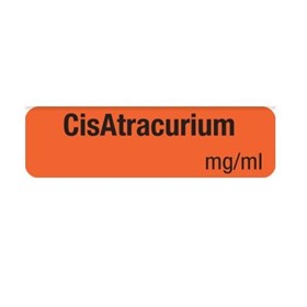 Drug Identification Label - Red | CisAtracurium mg/ml