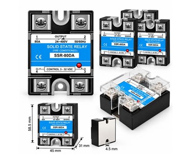 APS Technology Australia - DIN Rail Solid State Relay with Integrated Heatsink - DSSR Series