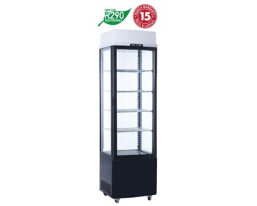 Exquisite - Four Sided Glass Upright Display Refrigerator | CTD235
