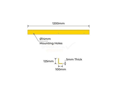 Enforcer Floor Guide Rail -1200 long | RG-FGR