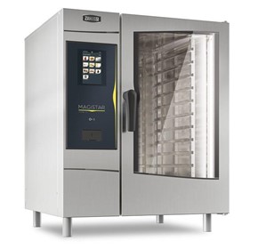 10 GN 1/1 Gas Combi Steam Oven 300 to 1500 RPM (10 Trays)