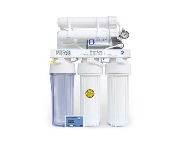 Reef Pure RO Systems - Reverse Osmosis System | 4 Stage 100GPD Premium Boosted RO/DI System