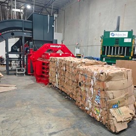 Automatic Tie Baler | Cardboard Baler for Recycling & Waste