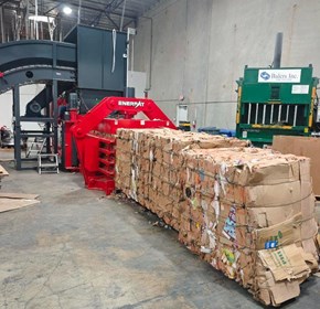 Automatic Tie Baler | Cardboard Baler for Recycling & Waste