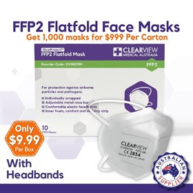 Face Masks FFP2 Flatfold with Headbands