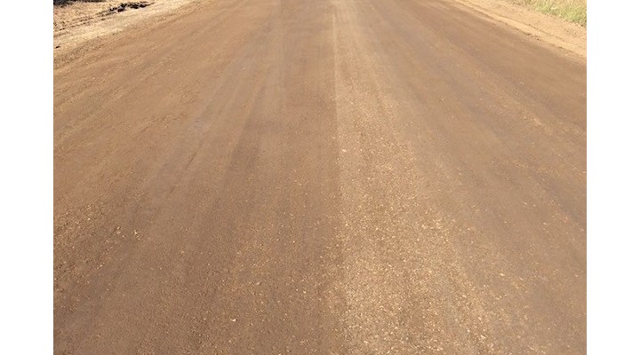 This road has been strengthened with PolyCom Stabilising Aid