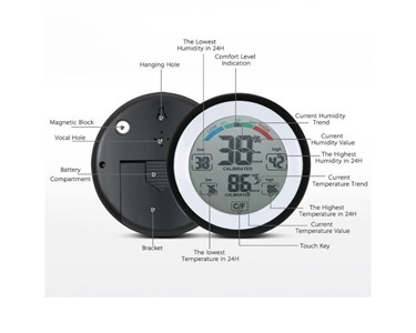 Hygrometer | 88mm Hygrometer - Thermometer