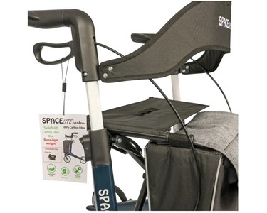 Spacelite Carbon Fibre Supa-Light-Weight Rollator Walkers 150 kg
