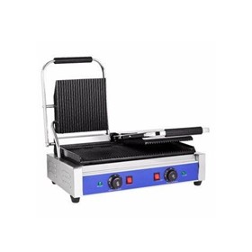 Double Sandwich Press & Panini Contact Grill – Ribbed 3.6kW