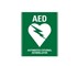 AED Defib Sign Metal | 872718