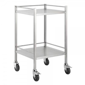 Instrument Trolley | Stainless Two Shelves Trolley