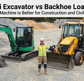 Mini Excavator vs Backhoe Loader: Which Machine Is Better for Construction and Civil Work?