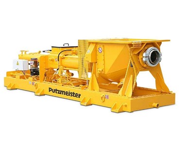 Putzmeister - Tunnel Concrete Pump | Double piston pump with S-Transfer Tube KOS