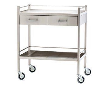 Stainless Steel Dressing Trolleys | 1 or 2 drawers