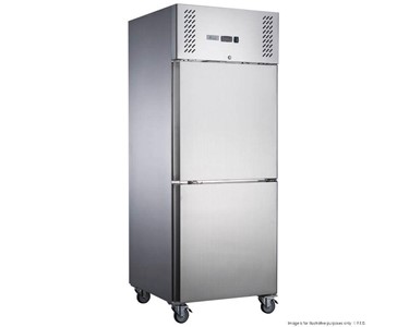 COMMERCIAL REFRIGERATION - FED-X Stainless Steel Half Door Upright Fridge,