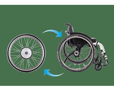 Power Assist Wheelchair | E-Fix Add-On Electric Drive Unit