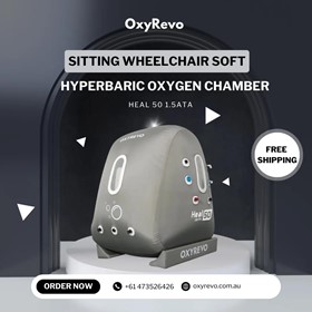 OxyRevo Heal 50 1.5 ATA Sitting Wheelchair Hyperbaric Oxygen Chamber