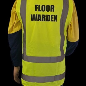 Zip Up Warden Vest - Yellow Floor Warden