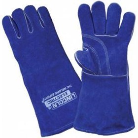 Premium Blue Leather Kevlar Welding Gloves