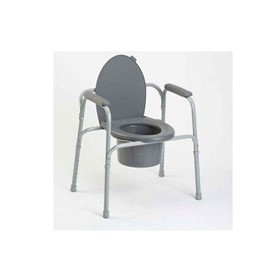 All-In-One Aluminum Over Toilet Commode
