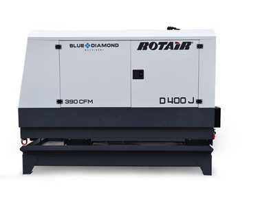 Rotair - Portable Diesel Skid Compressor - D400J - 7 / 10 Bar