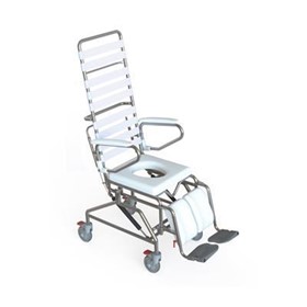 Mobile Tilt in Space Shower Commode With Swingaway Footrest | 400MM