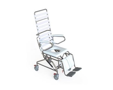 KCare - Mobile Tilt in Space Shower Commode With Swingaway Footrest | 400MM