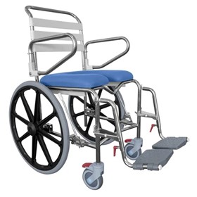 Self Propelled Shower Commode with Swing-Up Arms & Swingaway Footrest