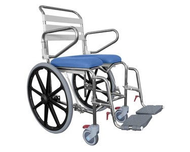 KCare - Self Propelled Shower Commode with Swing-Up Arms & Swingaway Footrest