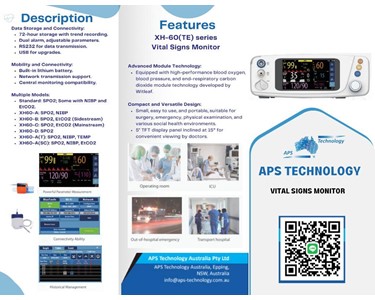APS Technology Australia - Vital Signs Monitor | XH-60(TE) series 