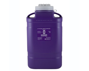 Clinical Sharps Disposal Container for Cytotoxic Waste